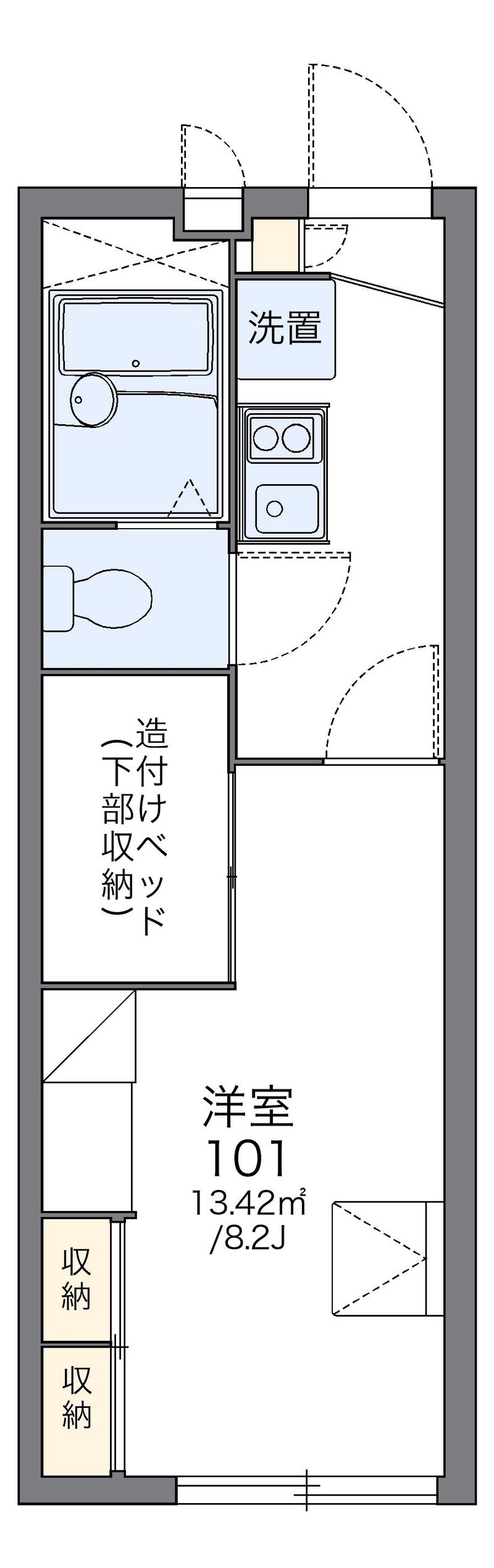 レオパレスミヤビ 間取図