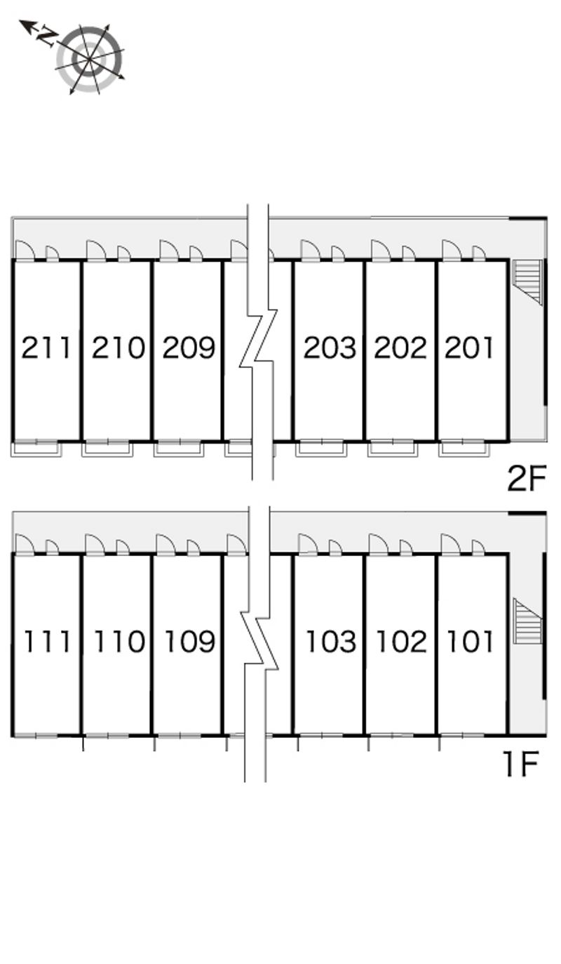 レオパレス南光 間取配置図