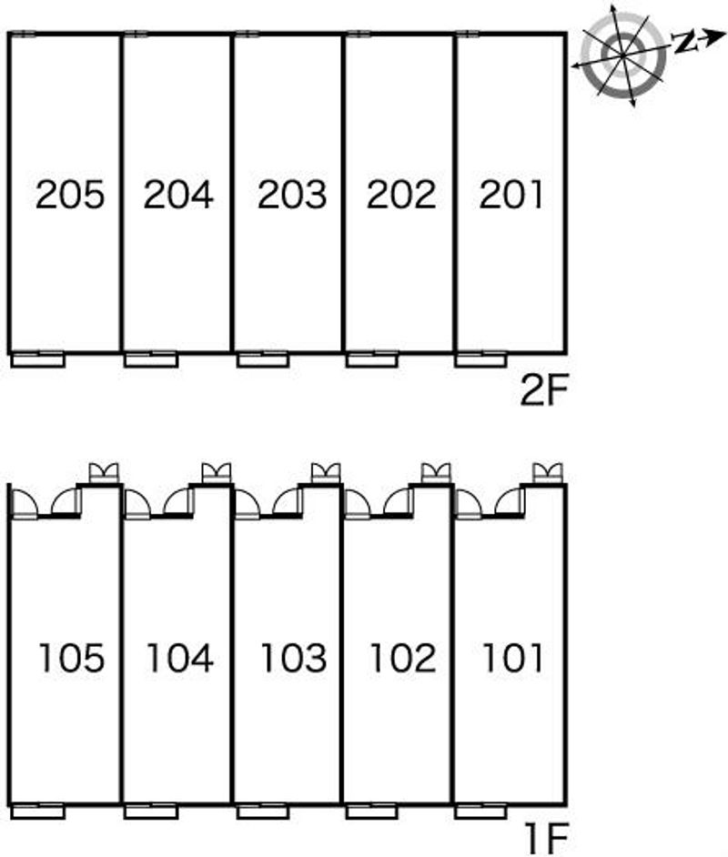 レオパレス伏見Ⅲ 間取配置図