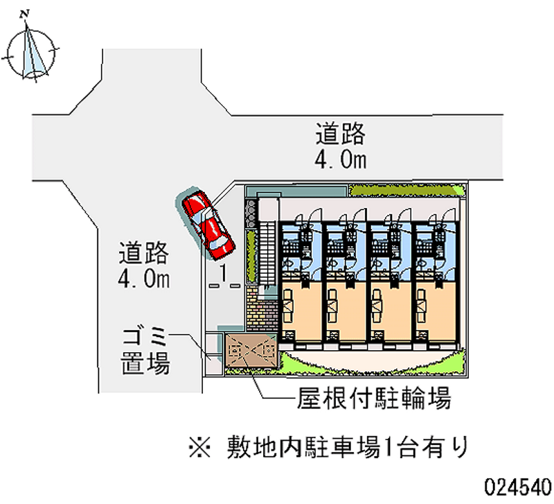 レオパレス都丘 区画図