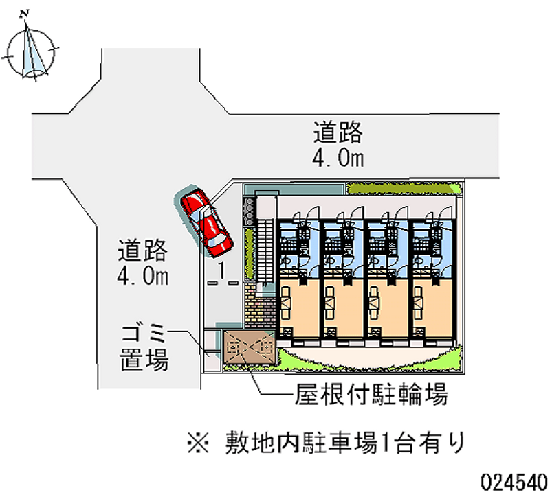 レオパレス都丘 月極駐車場