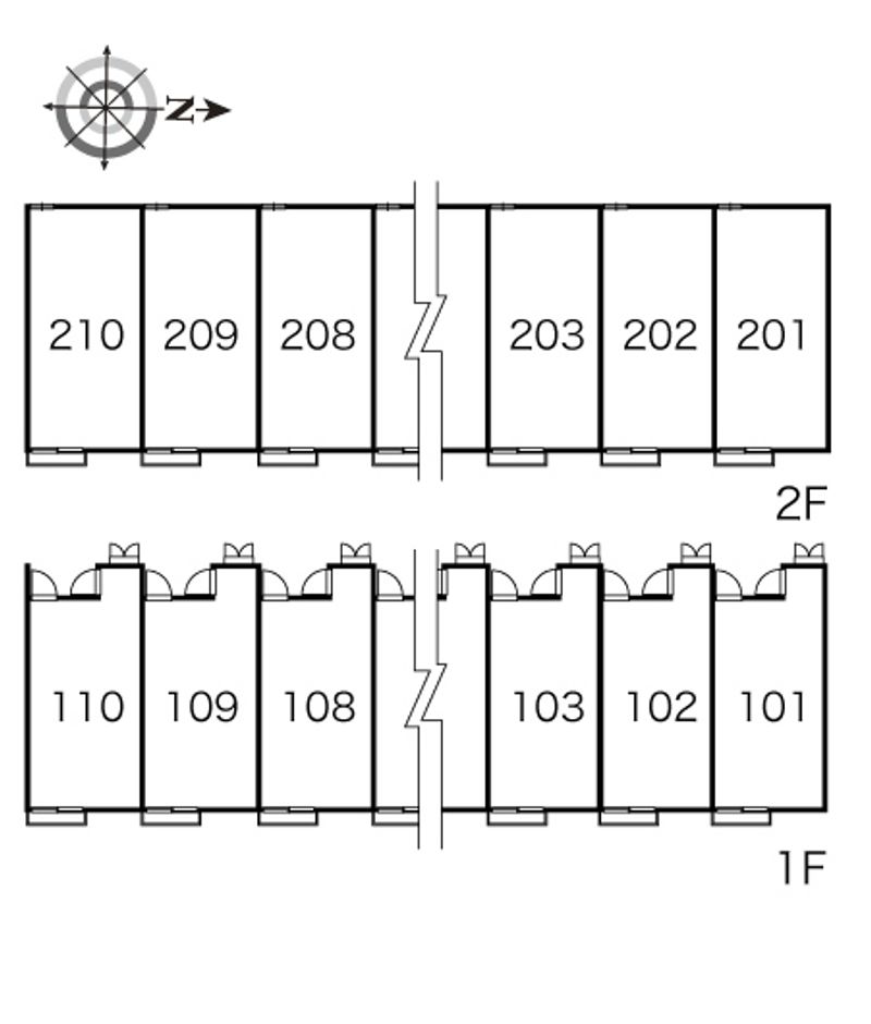 レオパレスサザン 間取り配置図