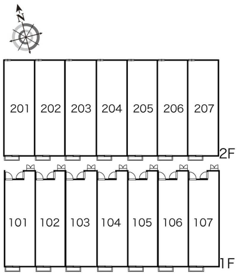 レオパレスヴィラ　ノーバ 間取り配置図