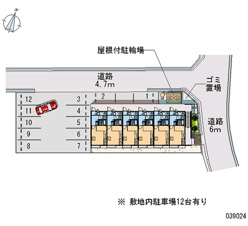 39024 Monthly parking lot