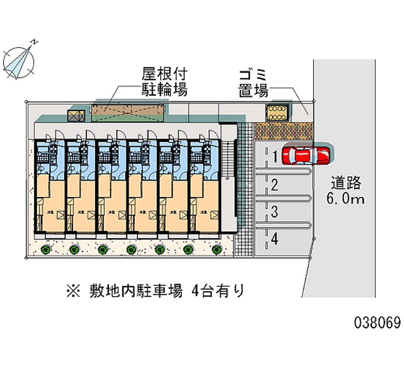 レオパレス猪之越 月極駐車場