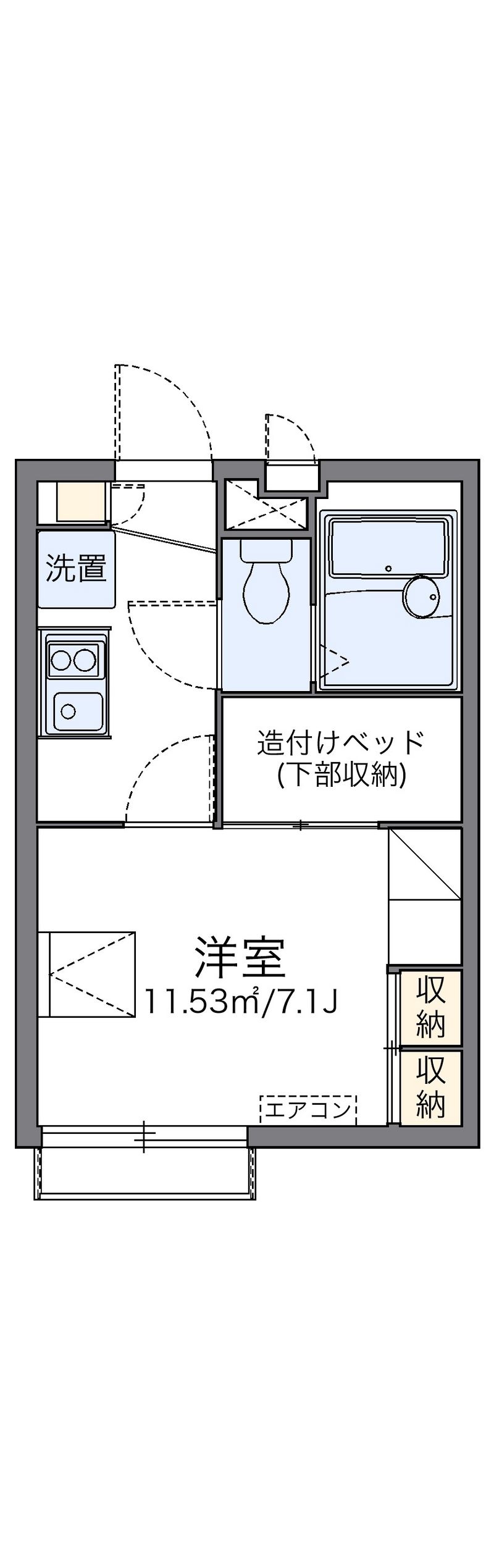 レオパレス櫻の夢 間取図