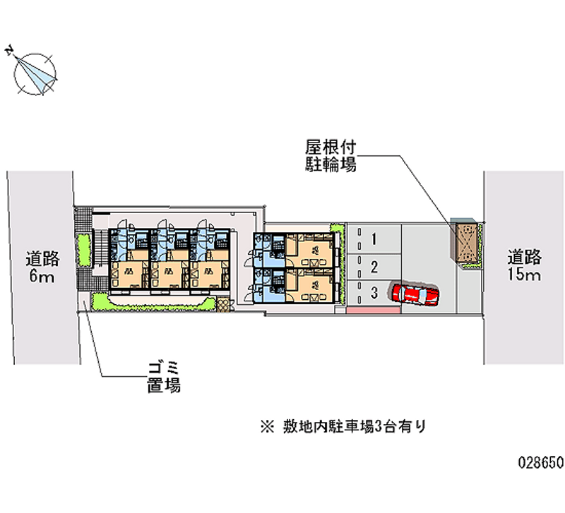 レオパレスコスモ 月極駐車場