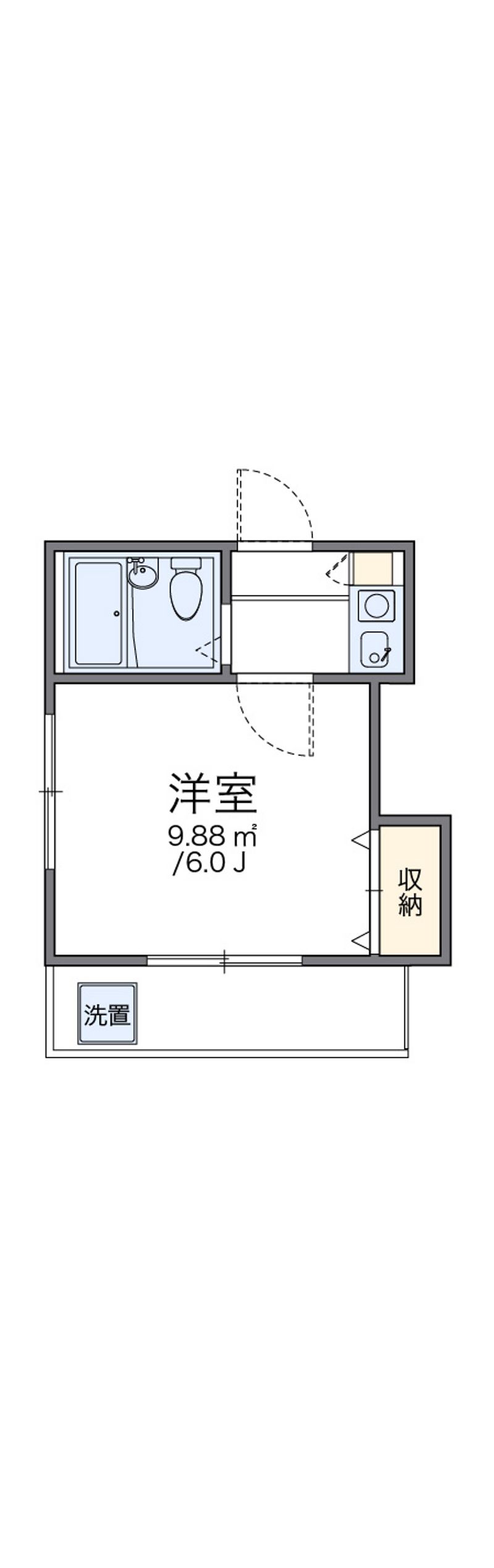 レオパレス岡崎公園 間取図
