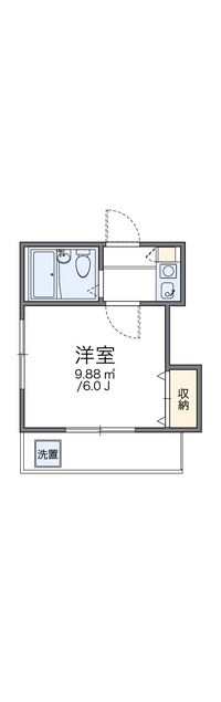 レオパレス岡崎公園 間取図