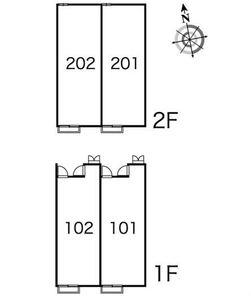 レオパレスメルベーユ 間取配置図
