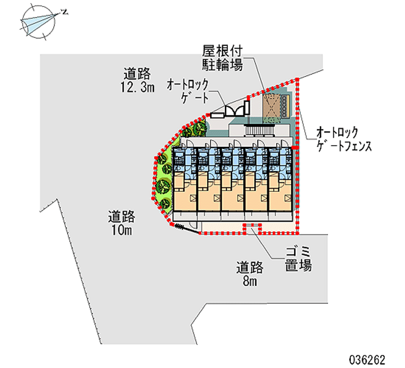 レオパレスフォレスタ磯子 区画図