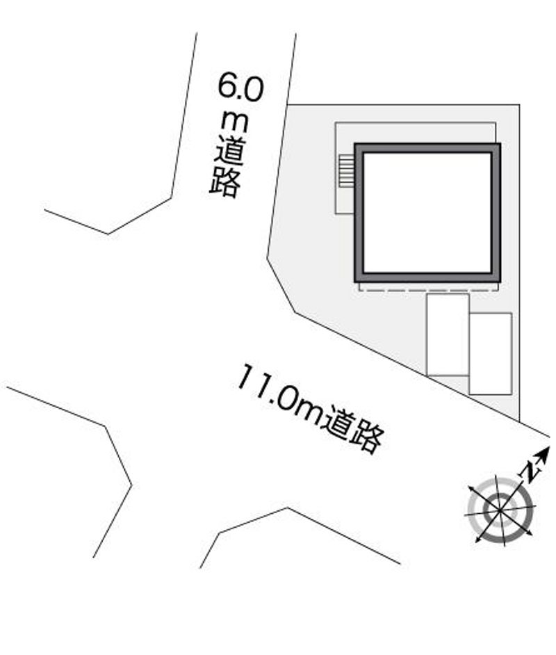 レオパレス岡本山手館 配置図
