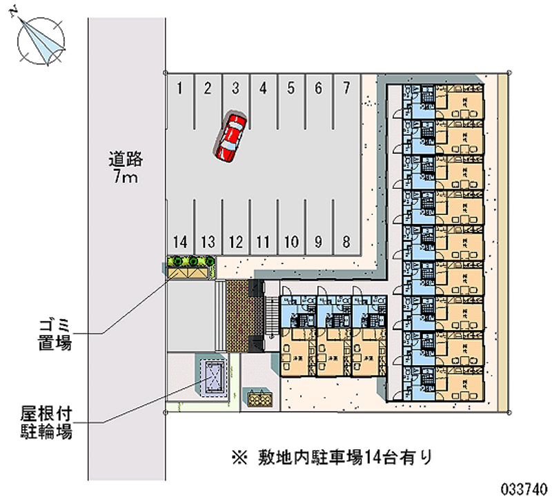 レオパレスデュオ 区画図