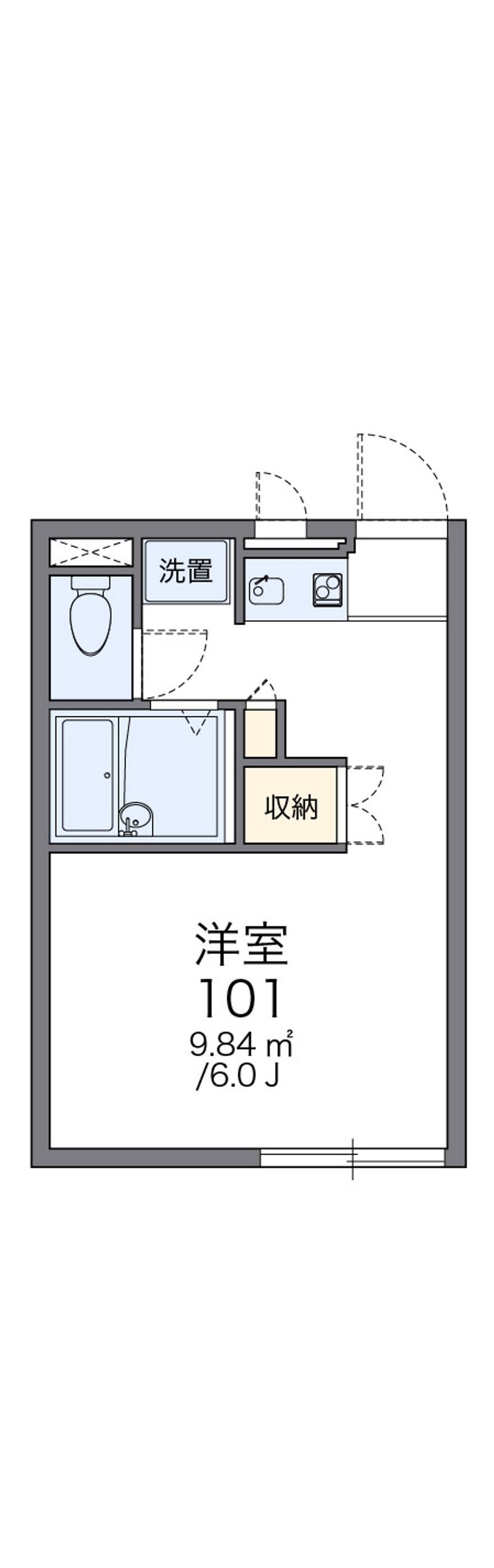 レオパレスシプレ 間取図