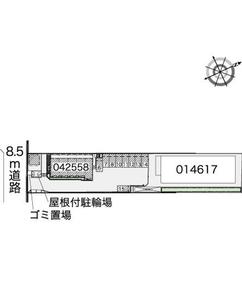 レオパレス渚西 配置図
