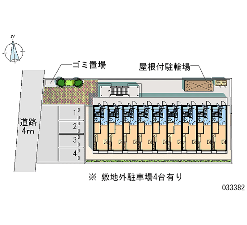 レオパレスサカワ 月極駐車場