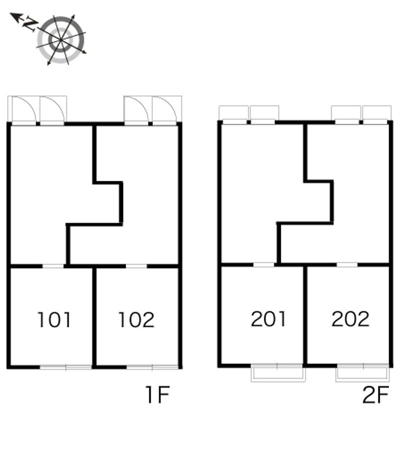 レオパレスＢ 間取配置図