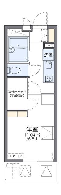 レオパレス平安 間取り図