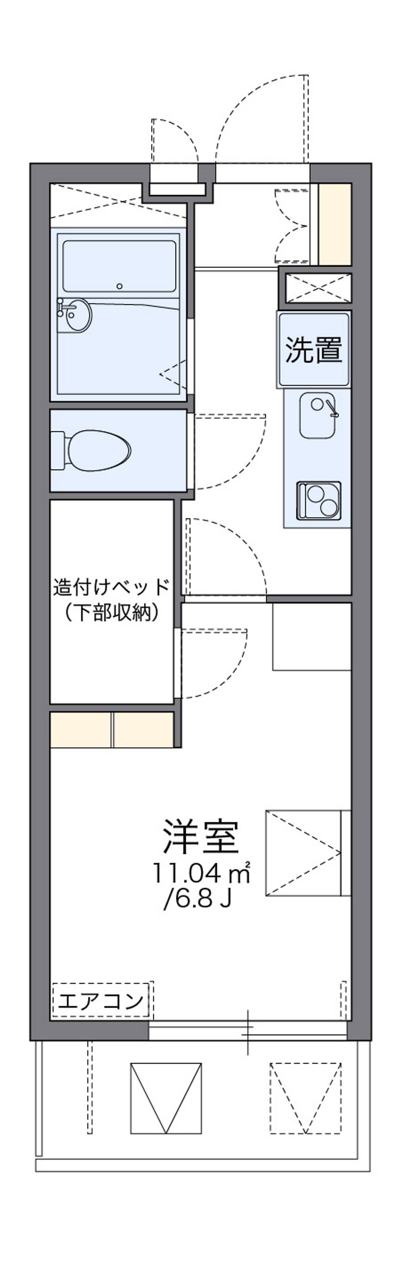 レオパレスワイナーム 間取図