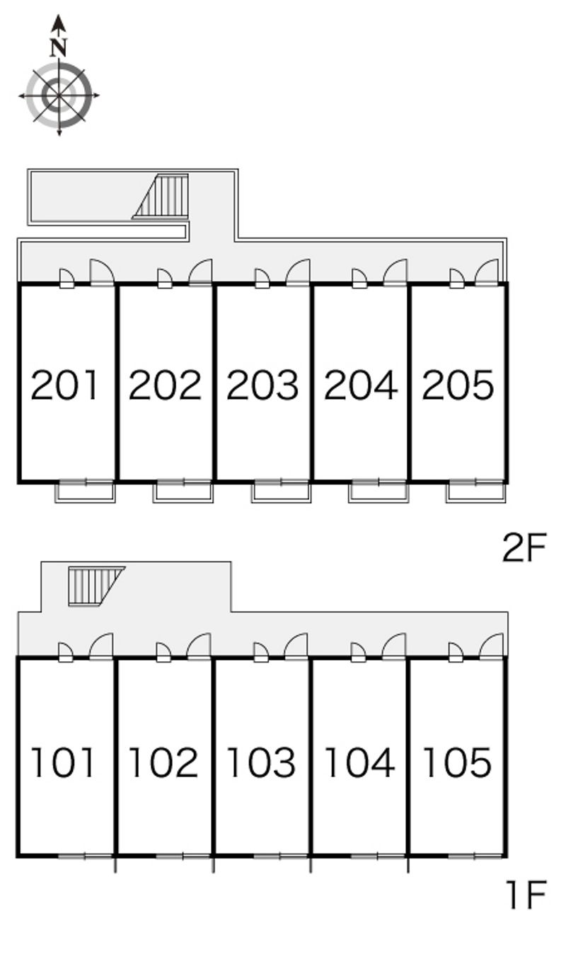 レオパレスルートワン今宿 間取り配置図
