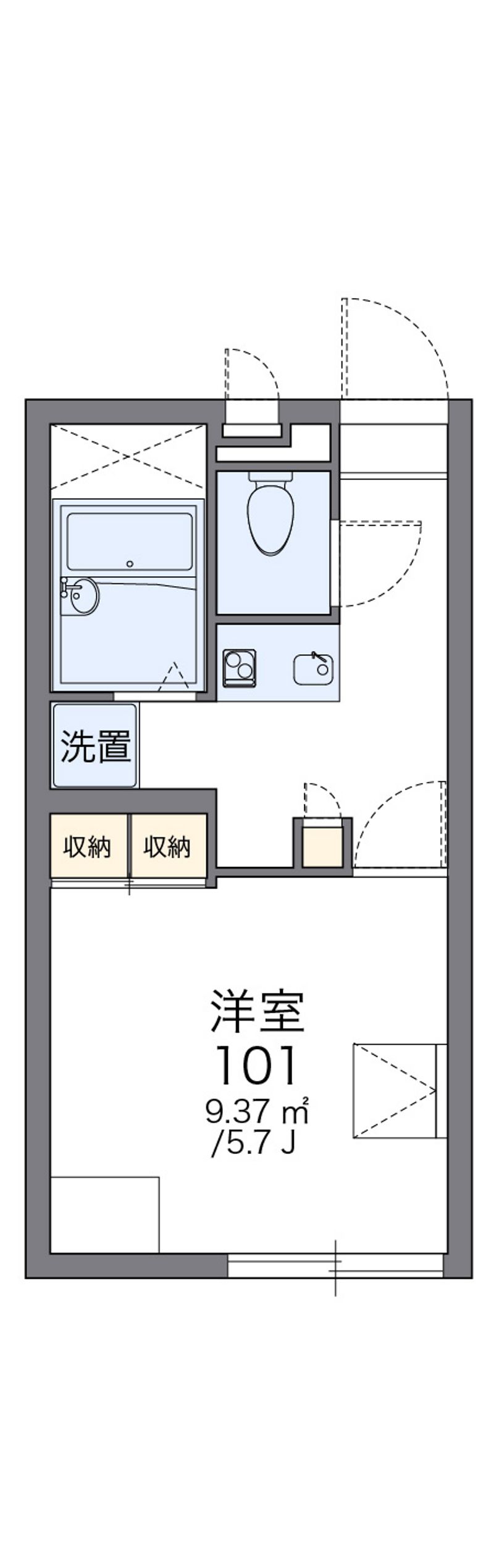 レオパレスＪＡＭⅡ 間取図