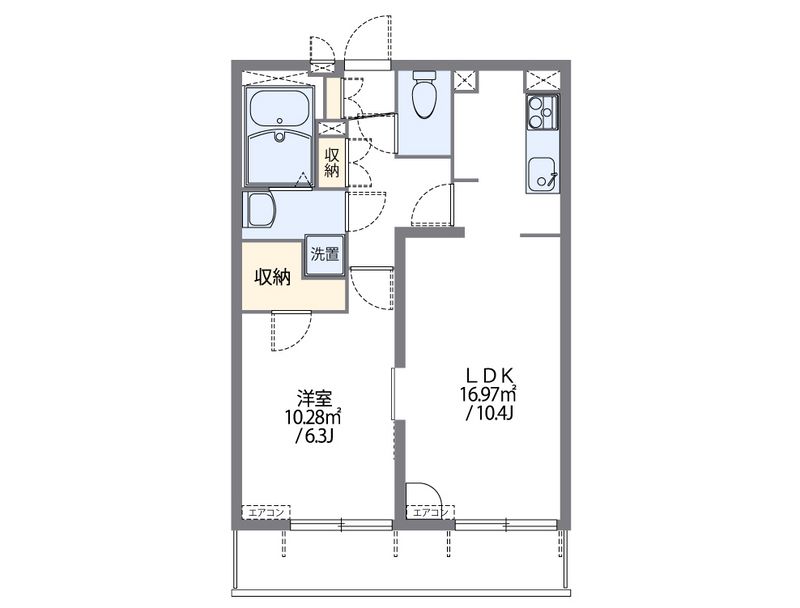 レオパレスヴィハール南六郷 間取図