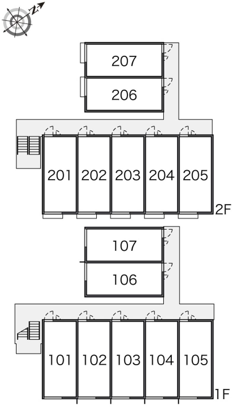 レオパレスふれんど 間取配置図