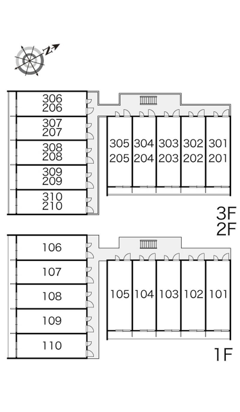 レオパレスヴィクトワール 間取配置図
