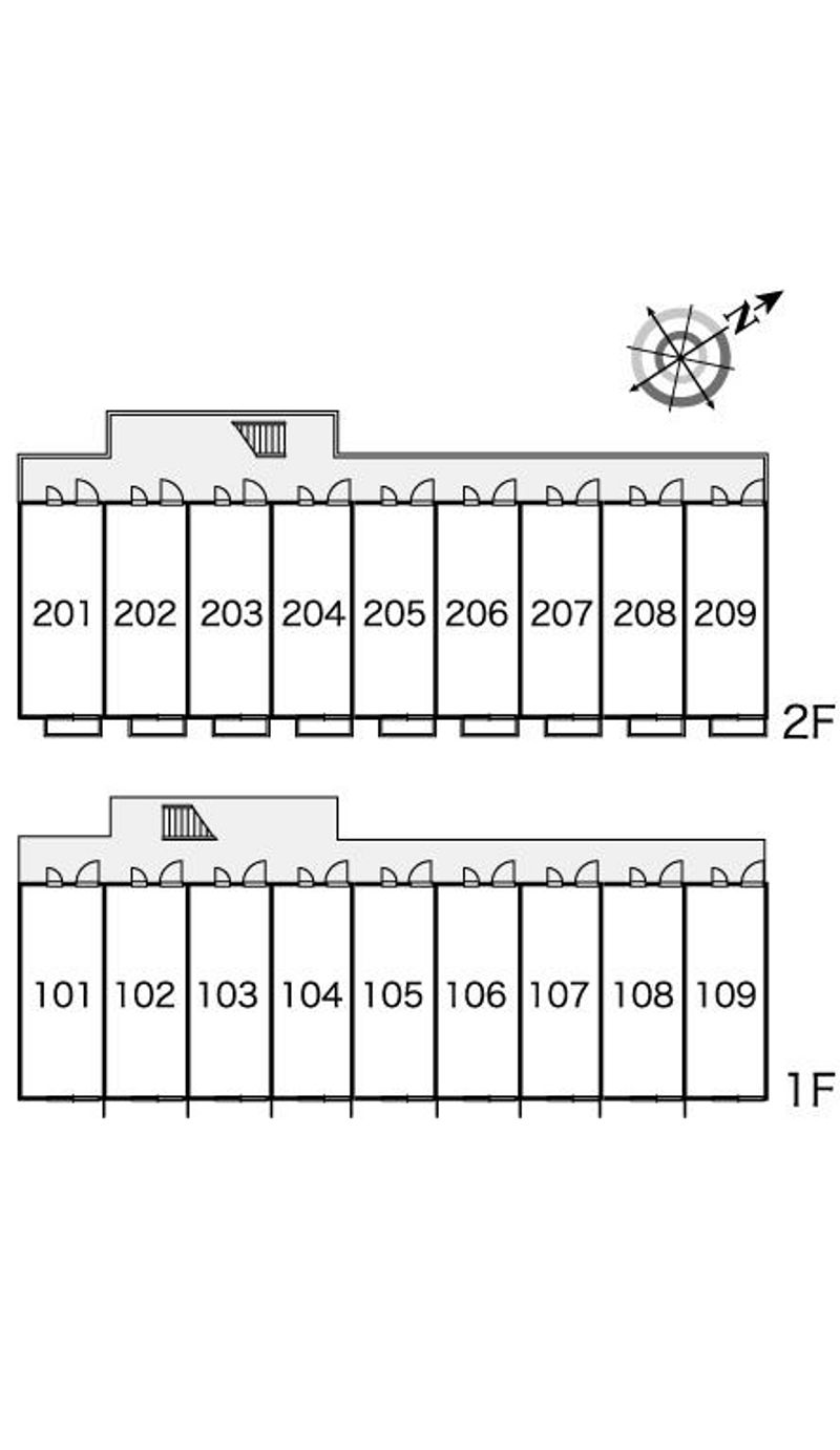 レオパレスエターナルⅢ 間取配置図