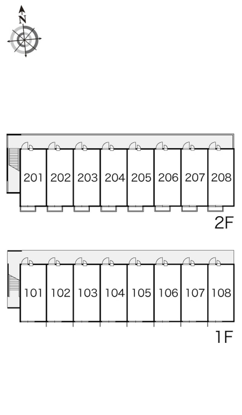 レオパレスアルファ 間取配置図