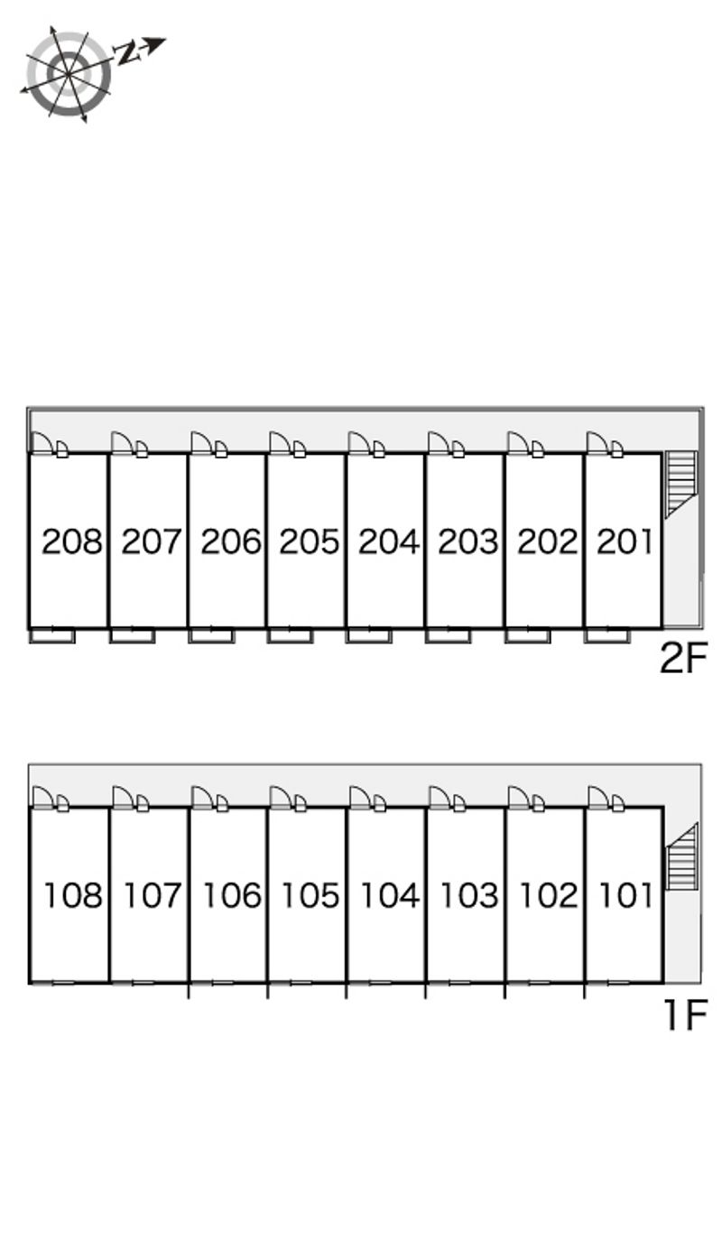 レオパレスＨＩＲＯ 間取配置図