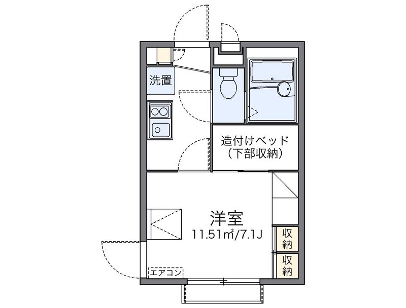 レオパレスレガシィ和田 間取り