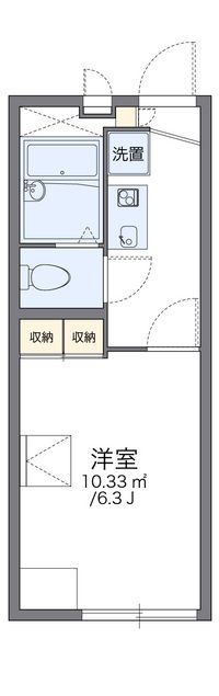 レオパレスワイズ　０２ 間取り図