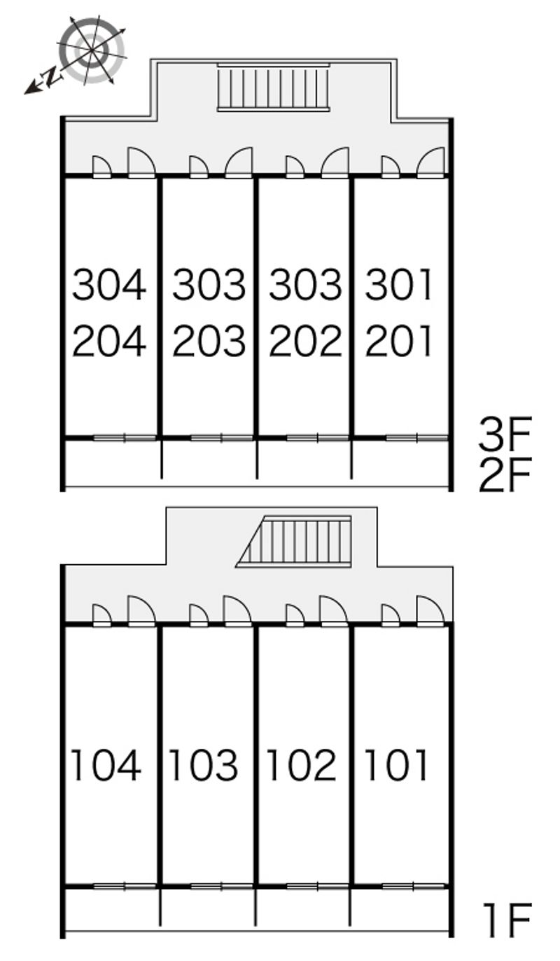 レオパレスメルベーユ 間取配置図