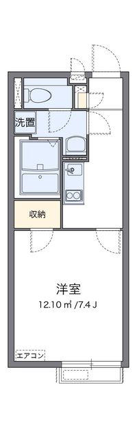 クレイノＴ　ヴィルヌーブ 間取り図