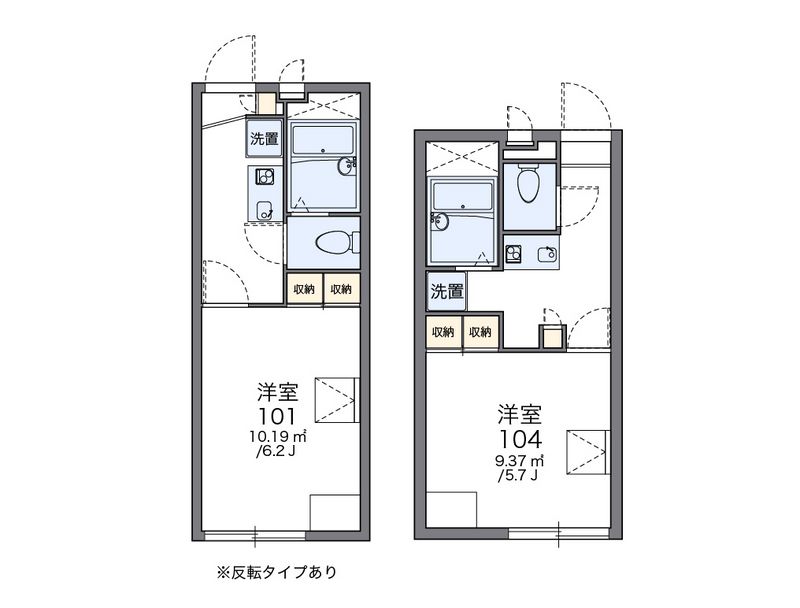 レオパレスツーリーフⅡ 間取図