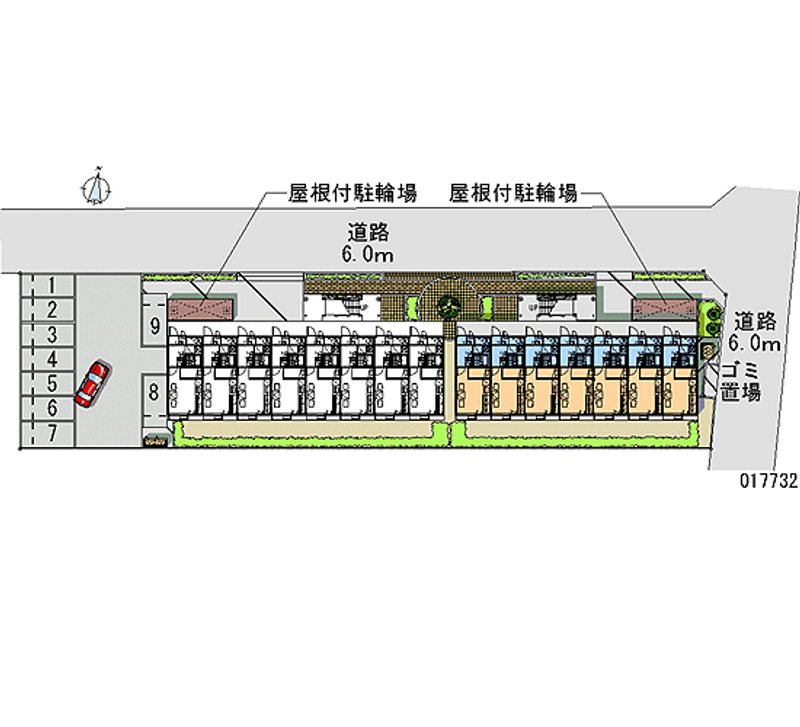 レオパレス昴５５５Ｂ 区画図