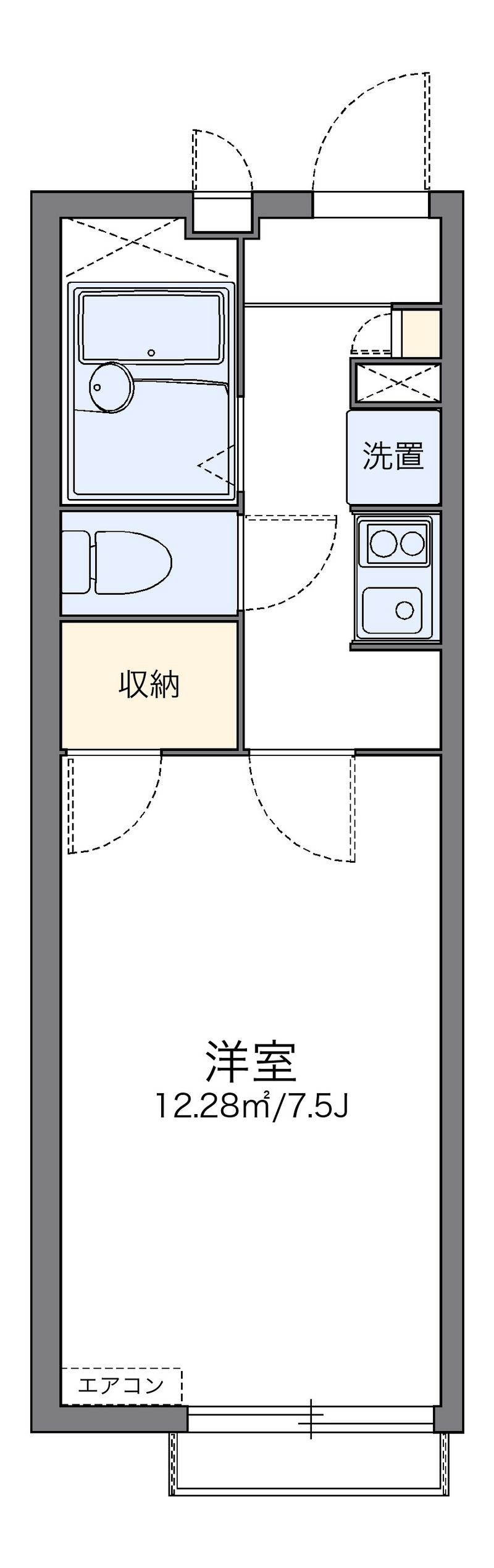 レオパレス喜多Ⅰ 間取図