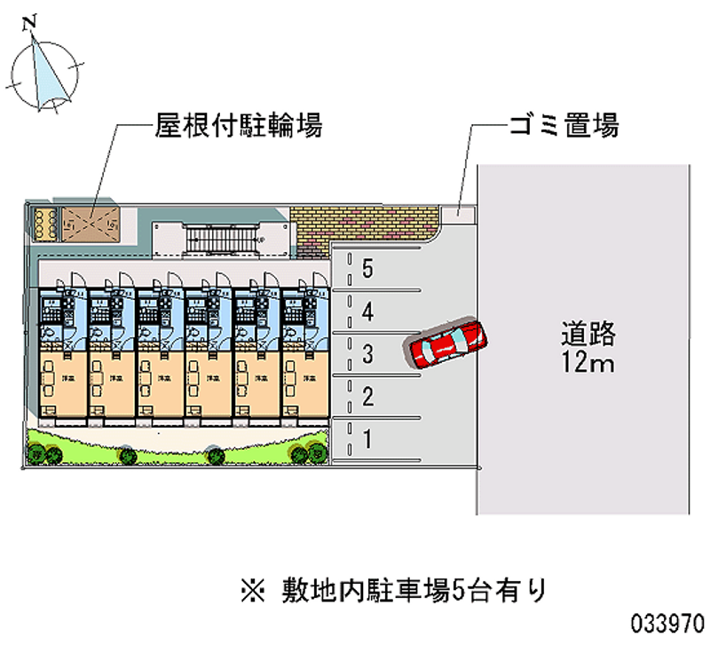 レオパレス守牧町 区画図