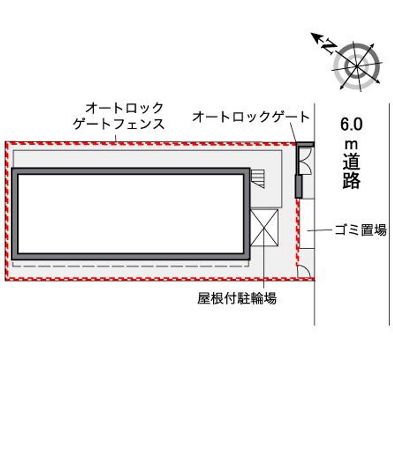 レオパレスＨＡＭＡＣＨＯ 配置図