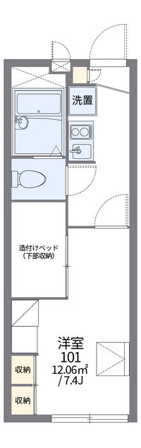 レオパレスパールアケノ第４ 間取り図