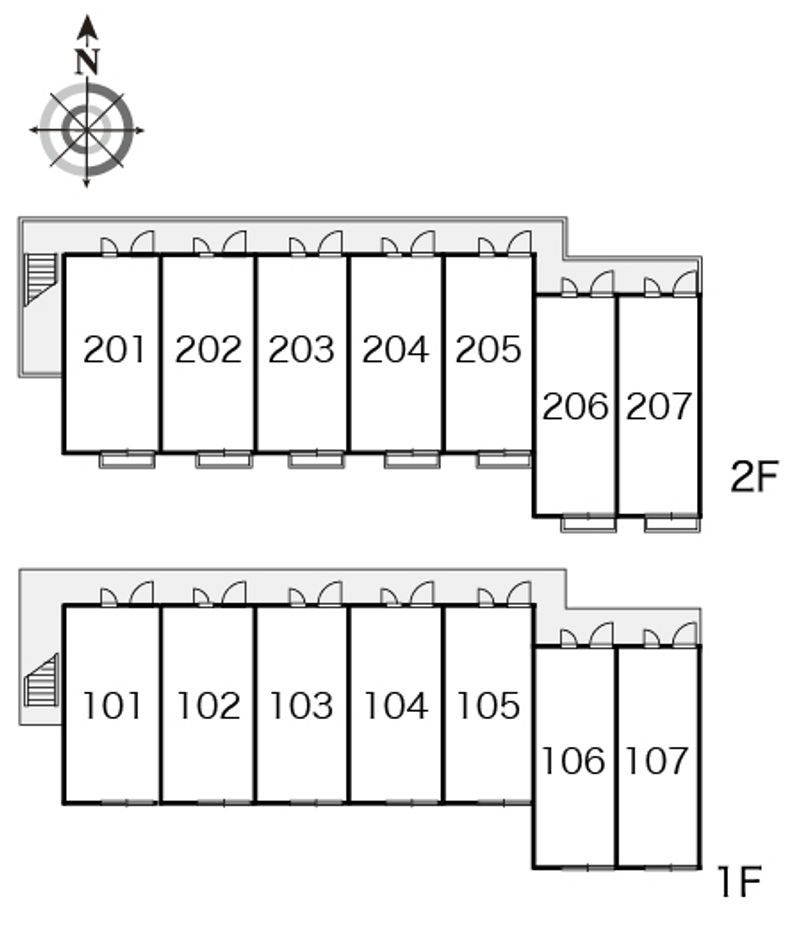 レオパレス清美 間取配置図