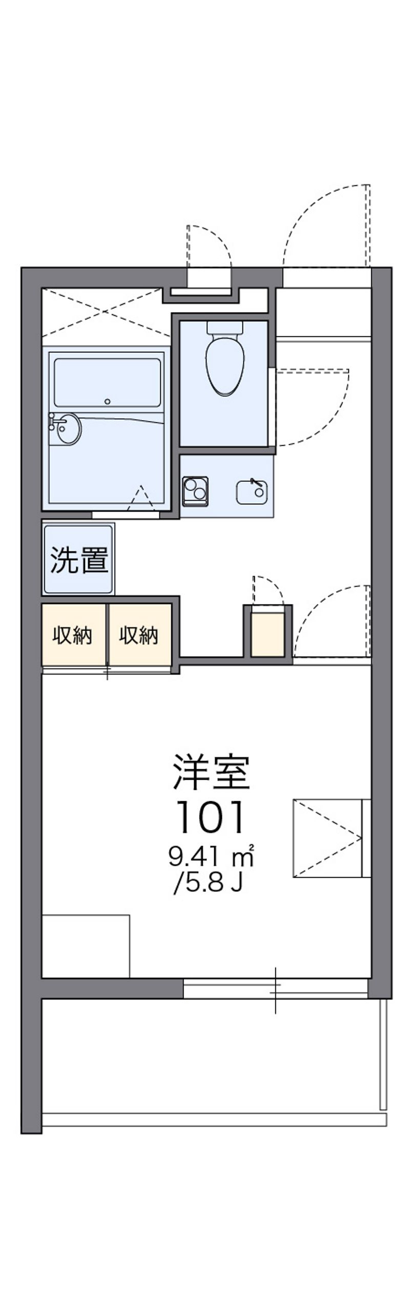 レオパレスリトルハウス 間取図