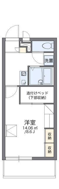 レオパレスあきは 間取り図