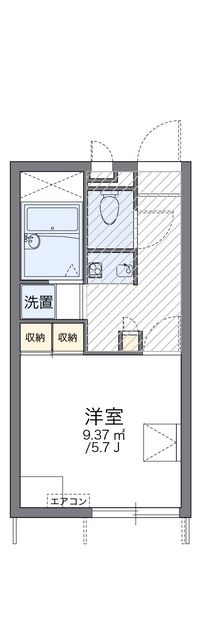 レオパレス三田駅前 間取り図