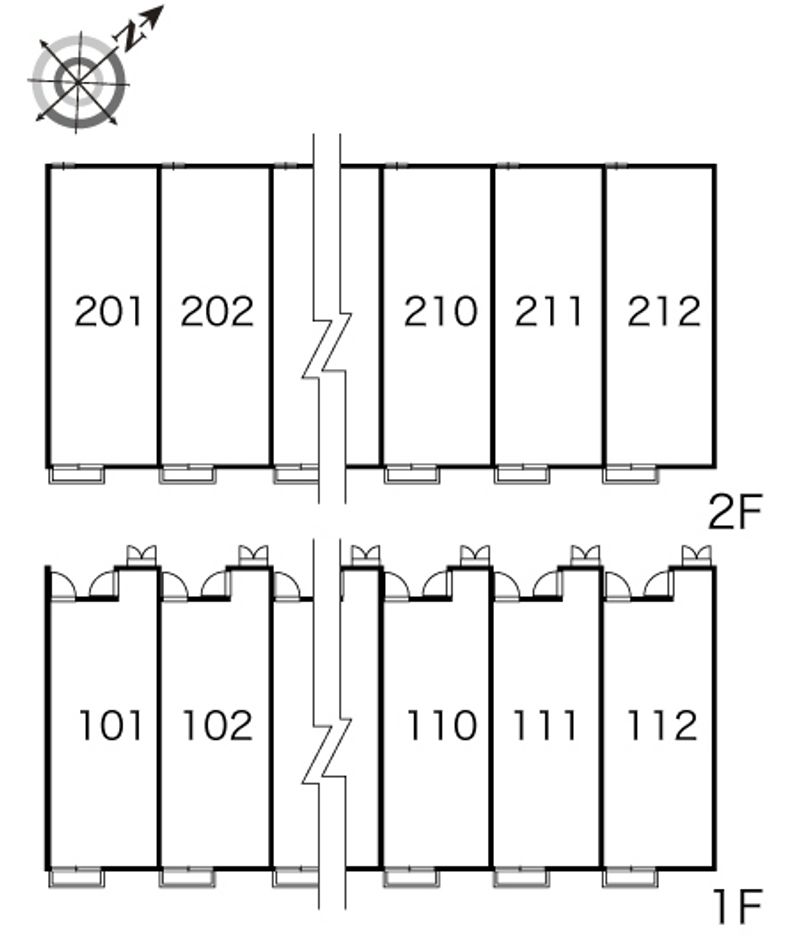 レオパレスまつおか 間取配置図