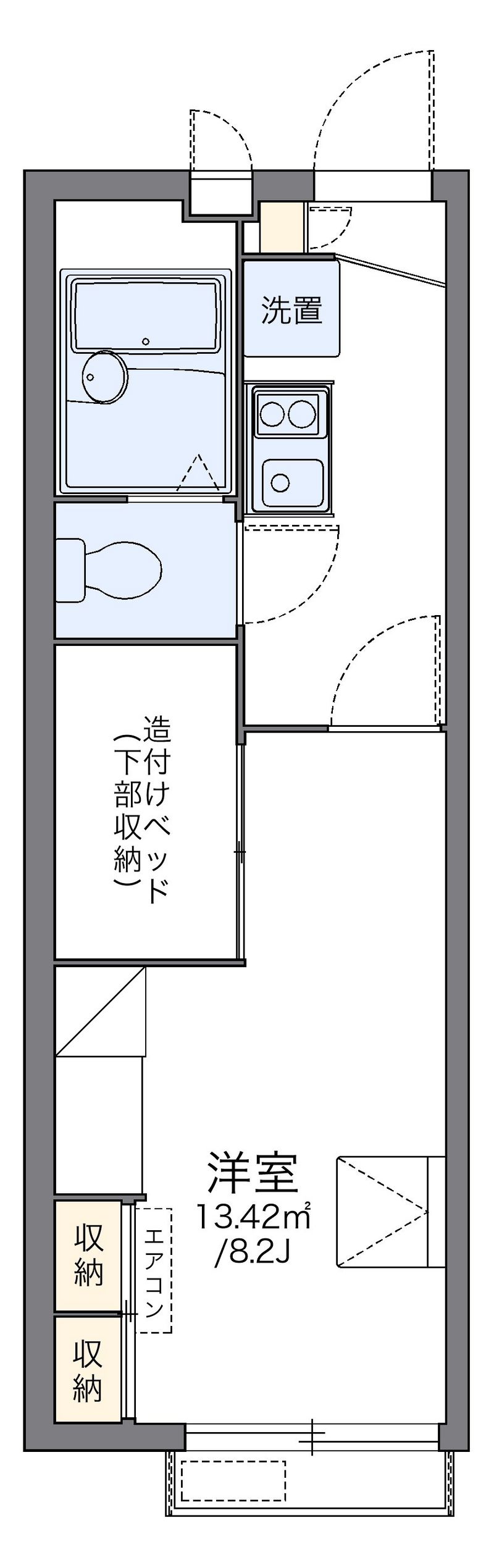 レオパレス武蔵野第３ 間取図