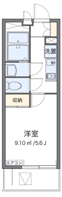 レオパレス川崎港町 間取り図