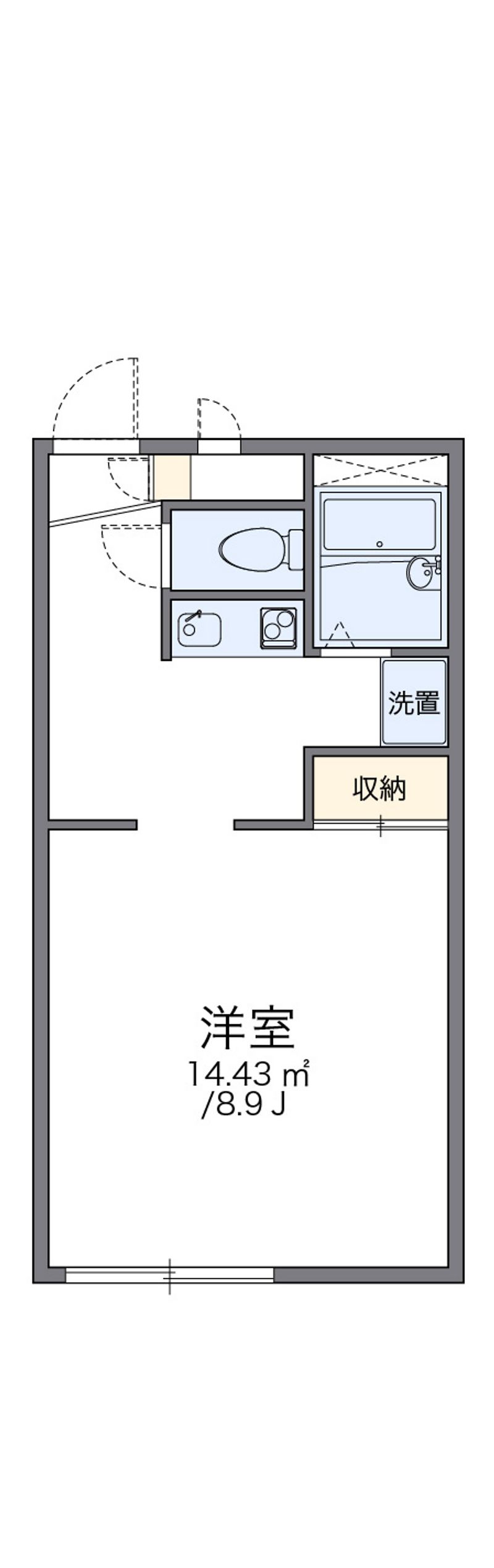 レオパレスルノアールⅠ 間取図