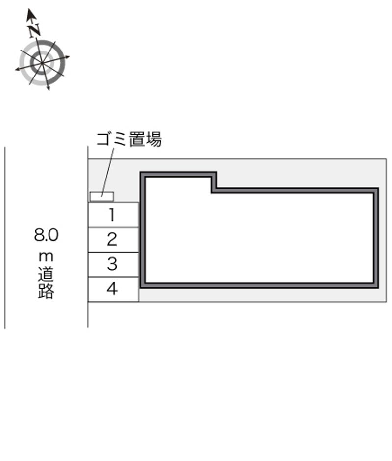 レオパレスフロラシオン 配置図